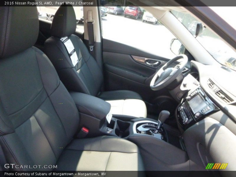 Pearl White / Charcoal 2016 Nissan Rogue SL AWD