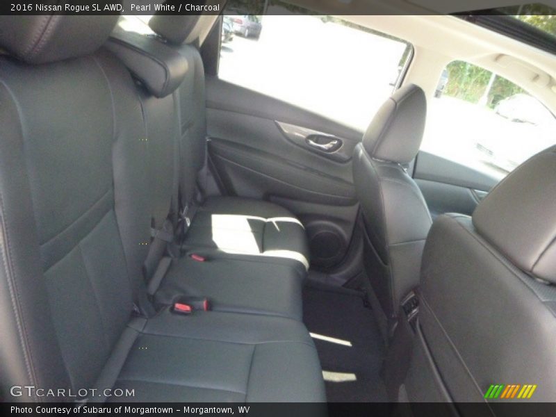 Pearl White / Charcoal 2016 Nissan Rogue SL AWD