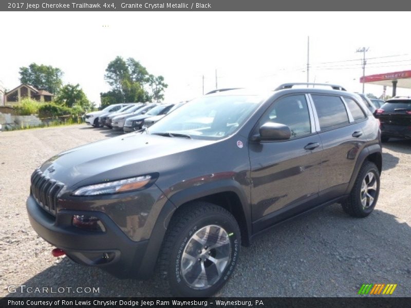 Granite Crystal Metallic / Black 2017 Jeep Cherokee Trailhawk 4x4