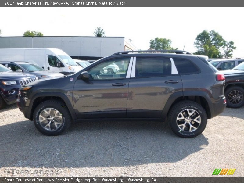 Granite Crystal Metallic / Black 2017 Jeep Cherokee Trailhawk 4x4