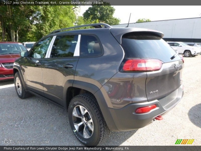 Granite Crystal Metallic / Black 2017 Jeep Cherokee Trailhawk 4x4