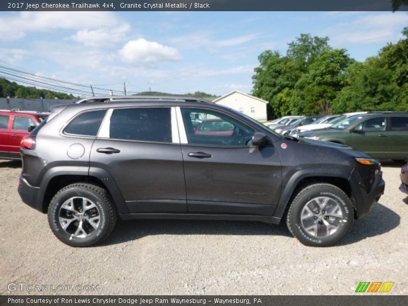 Granite Crystal Metallic / Black 2017 Jeep Cherokee Trailhawk 4x4