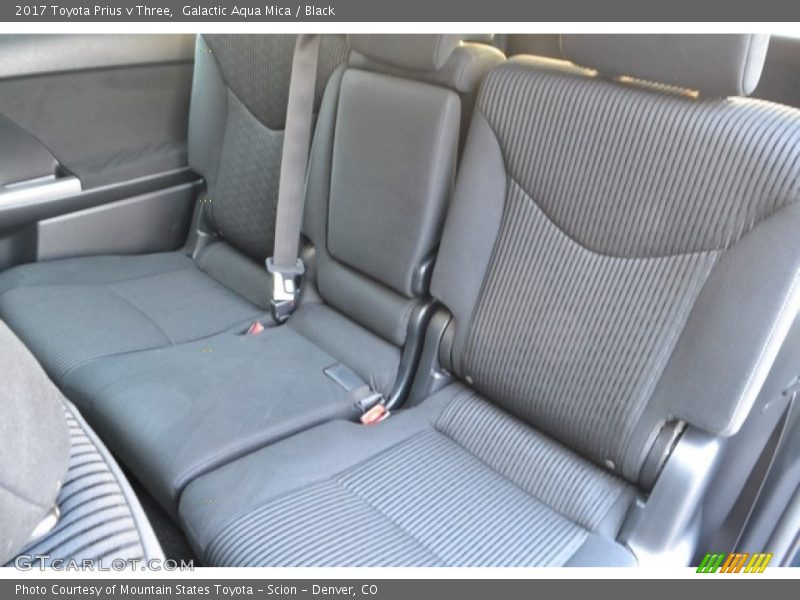 Rear Seat of 2017 Prius v Three