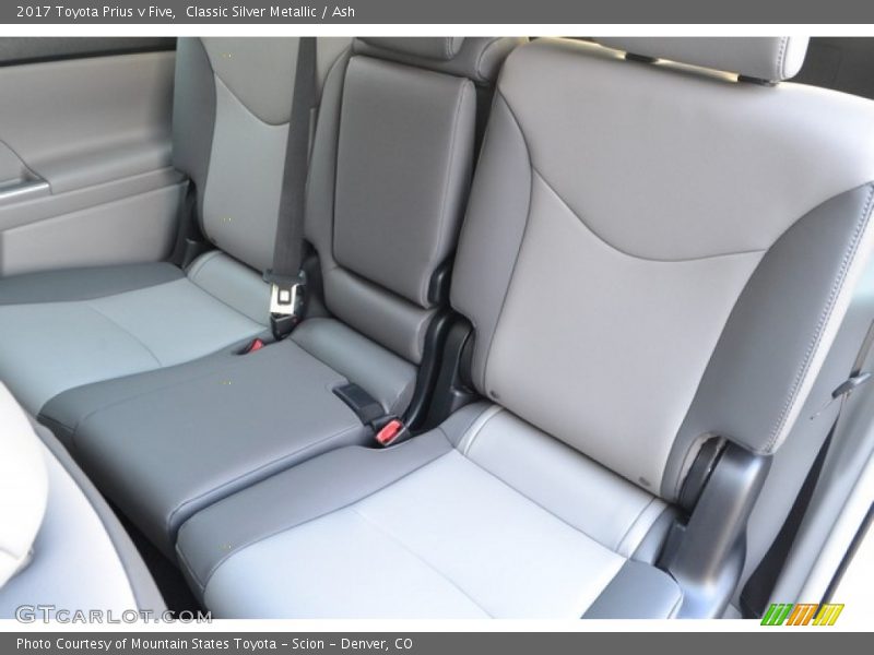 Rear Seat of 2017 Prius v Five
