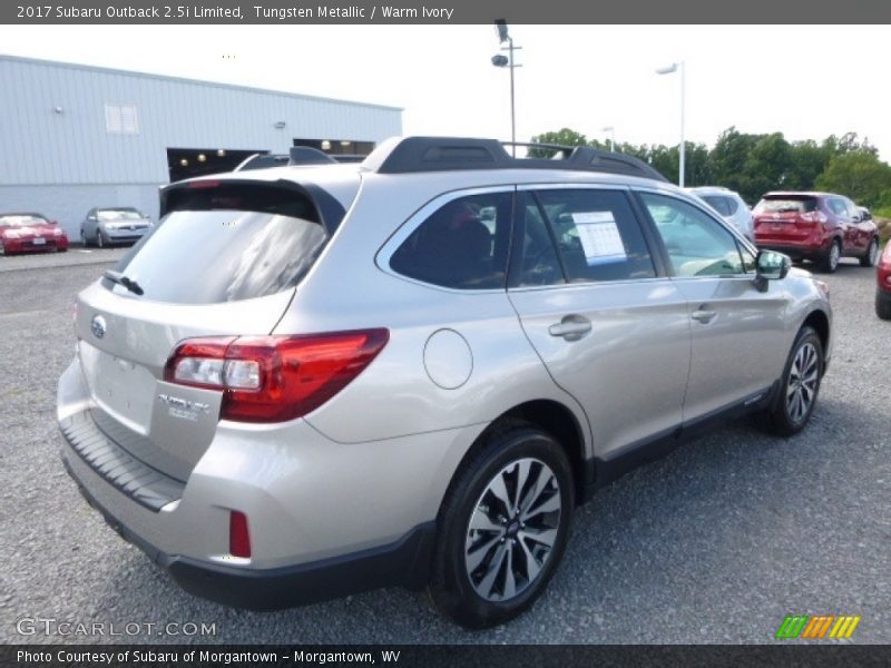 Tungsten Metallic / Warm Ivory 2017 Subaru Outback 2.5i Limited