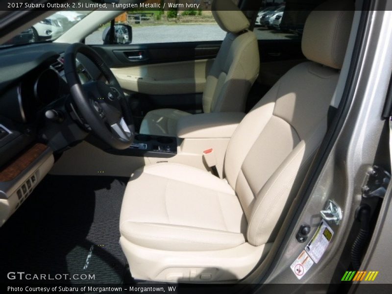 Tungsten Metallic / Warm Ivory 2017 Subaru Outback 2.5i Limited