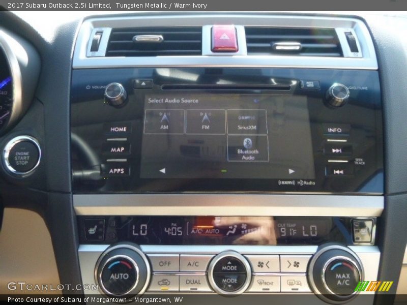 Tungsten Metallic / Warm Ivory 2017 Subaru Outback 2.5i Limited