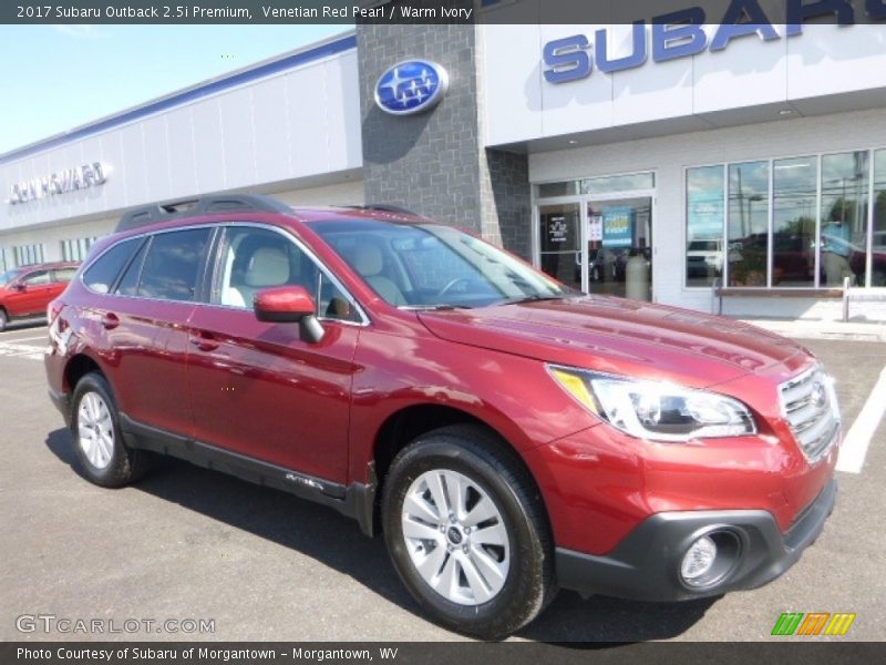 Venetian Red Pearl / Warm Ivory 2017 Subaru Outback 2.5i Premium