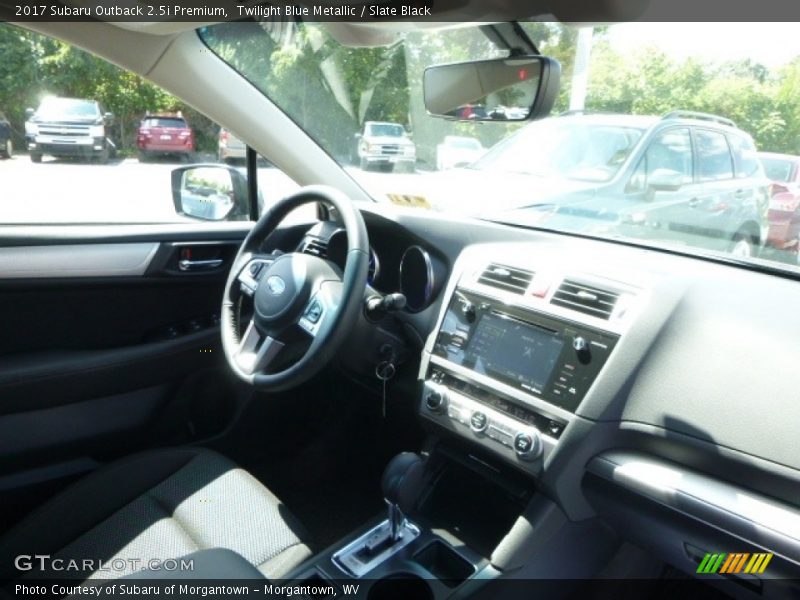 Twilight Blue Metallic / Slate Black 2017 Subaru Outback 2.5i Premium