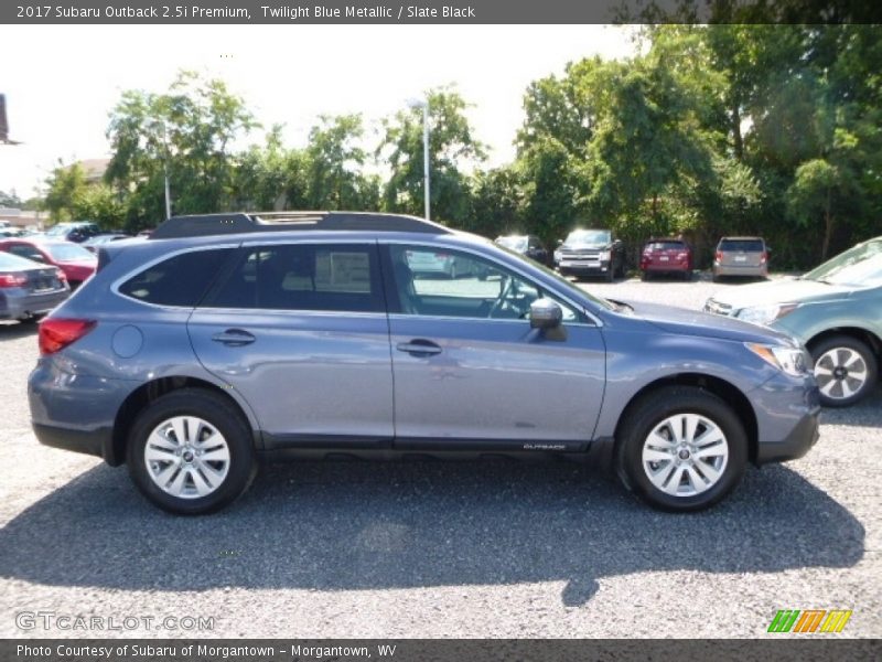 Twilight Blue Metallic / Slate Black 2017 Subaru Outback 2.5i Premium