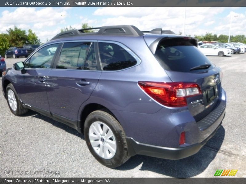 Twilight Blue Metallic / Slate Black 2017 Subaru Outback 2.5i Premium