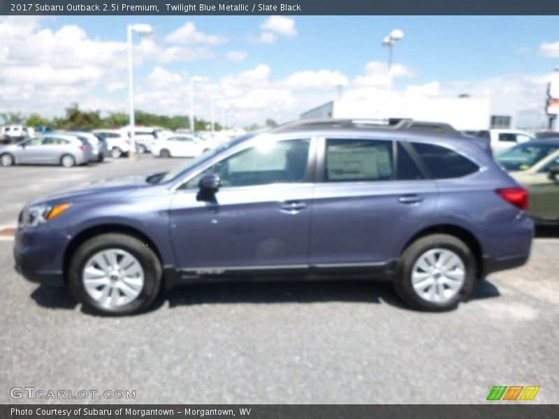 Twilight Blue Metallic / Slate Black 2017 Subaru Outback 2.5i Premium