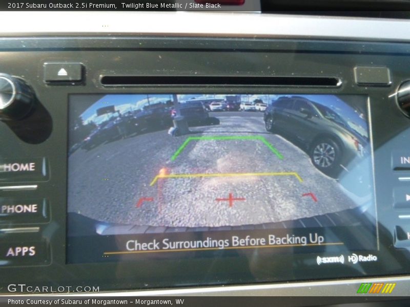 Twilight Blue Metallic / Slate Black 2017 Subaru Outback 2.5i Premium