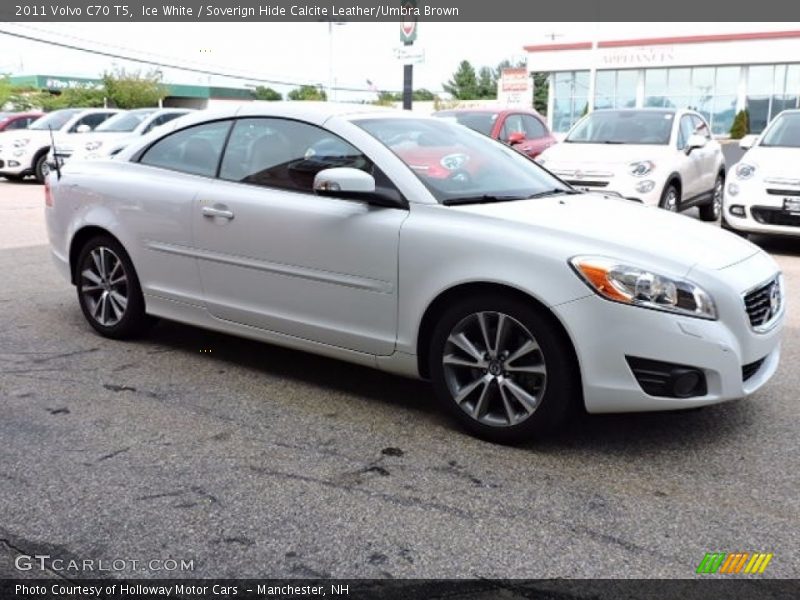 Ice White / Soverign Hide Calcite Leather/Umbra Brown 2011 Volvo C70 T5