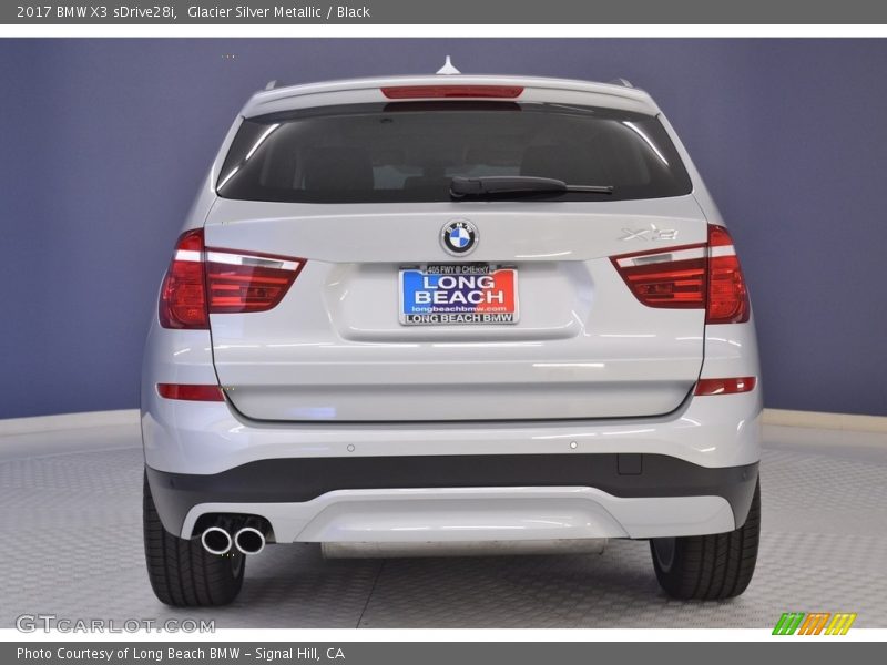 Glacier Silver Metallic / Black 2017 BMW X3 sDrive28i
