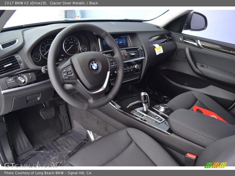 Glacier Silver Metallic / Black 2017 BMW X3 sDrive28i