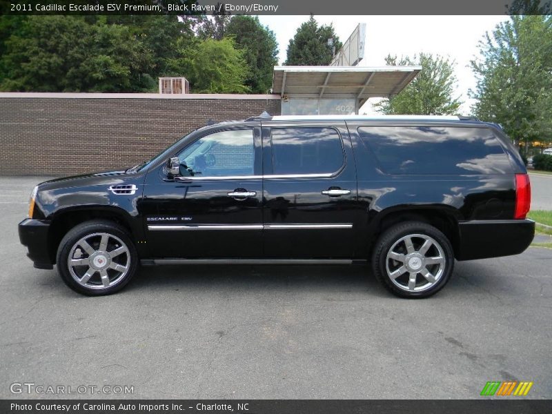 Black Raven / Ebony/Ebony 2011 Cadillac Escalade ESV Premium