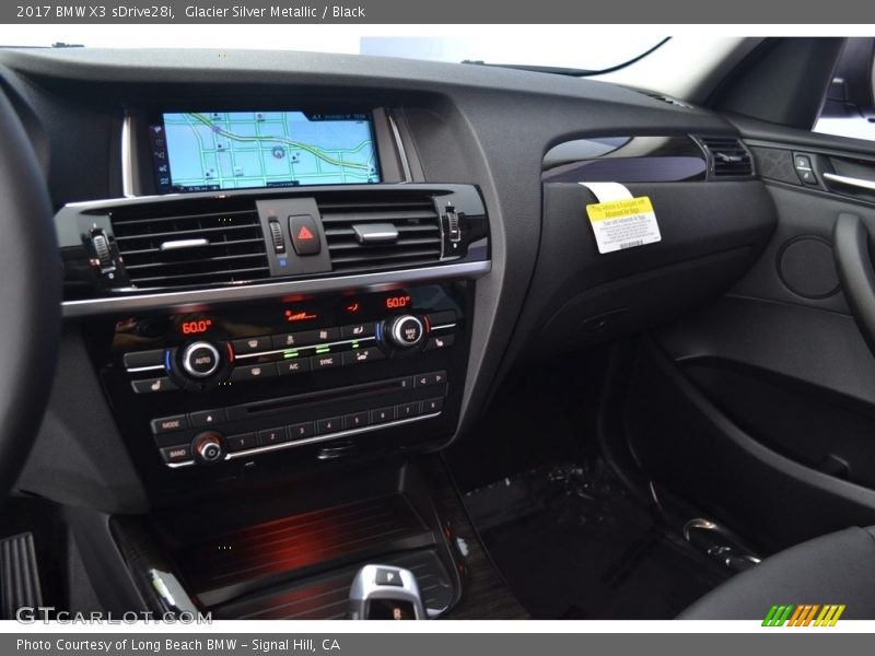 Glacier Silver Metallic / Black 2017 BMW X3 sDrive28i