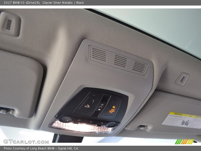 Glacier Silver Metallic / Black 2017 BMW X3 sDrive28i