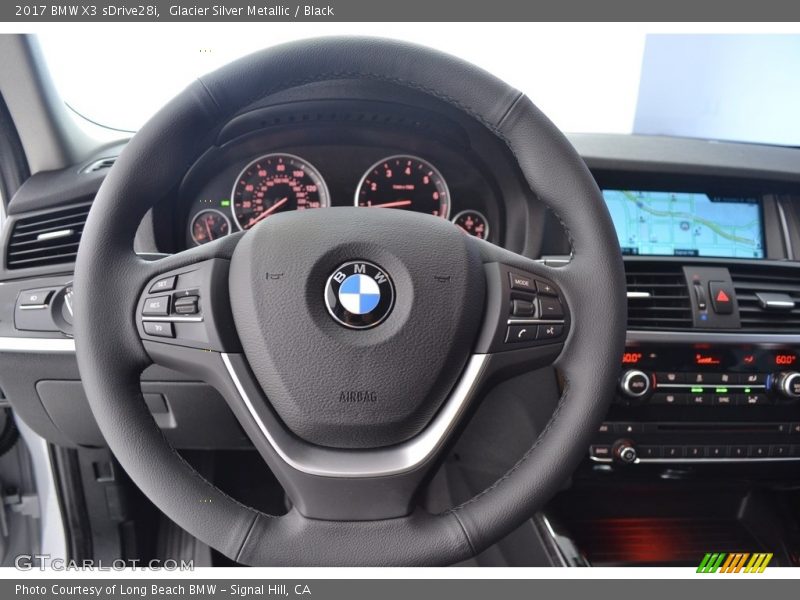 Glacier Silver Metallic / Black 2017 BMW X3 sDrive28i