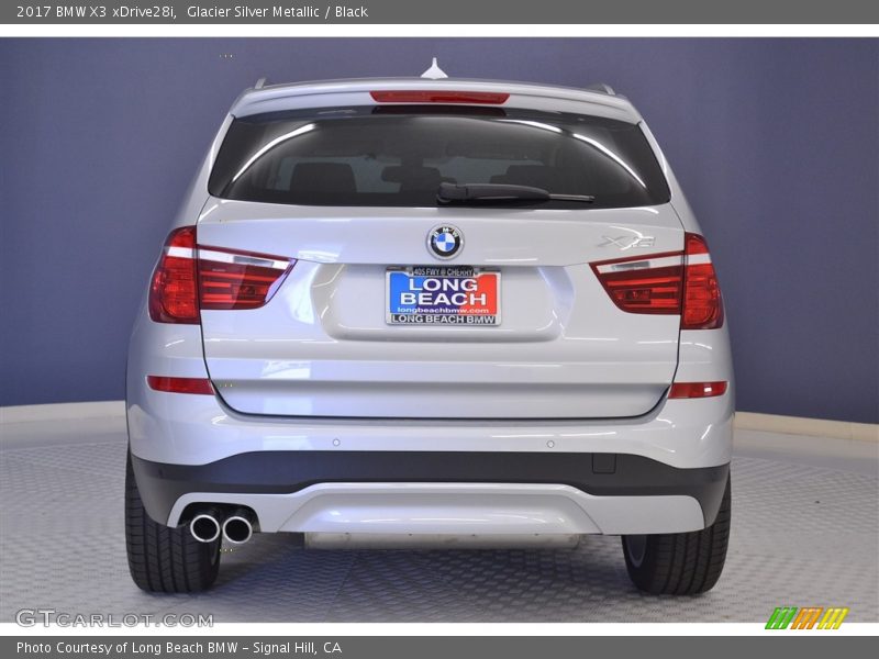 Glacier Silver Metallic / Black 2017 BMW X3 xDrive28i