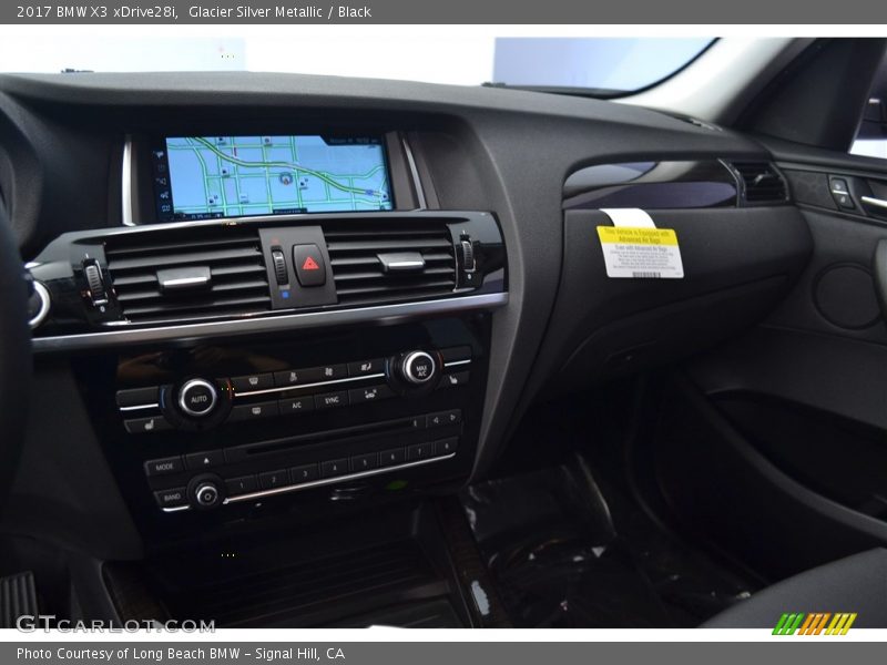 Glacier Silver Metallic / Black 2017 BMW X3 xDrive28i