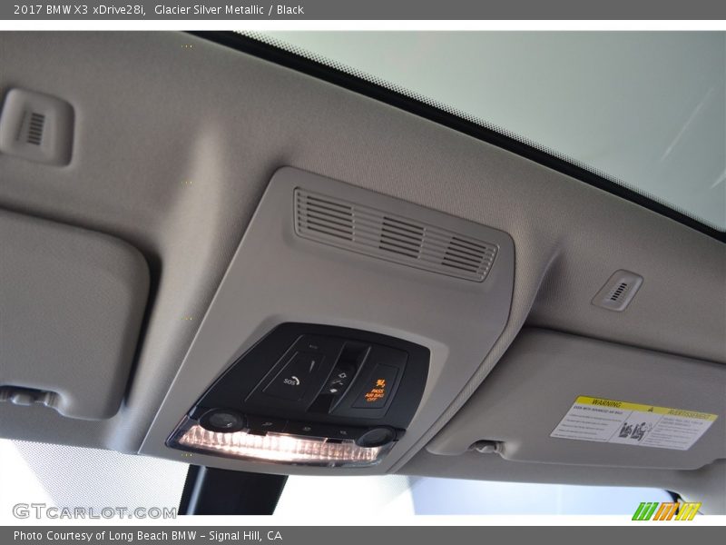 Glacier Silver Metallic / Black 2017 BMW X3 xDrive28i