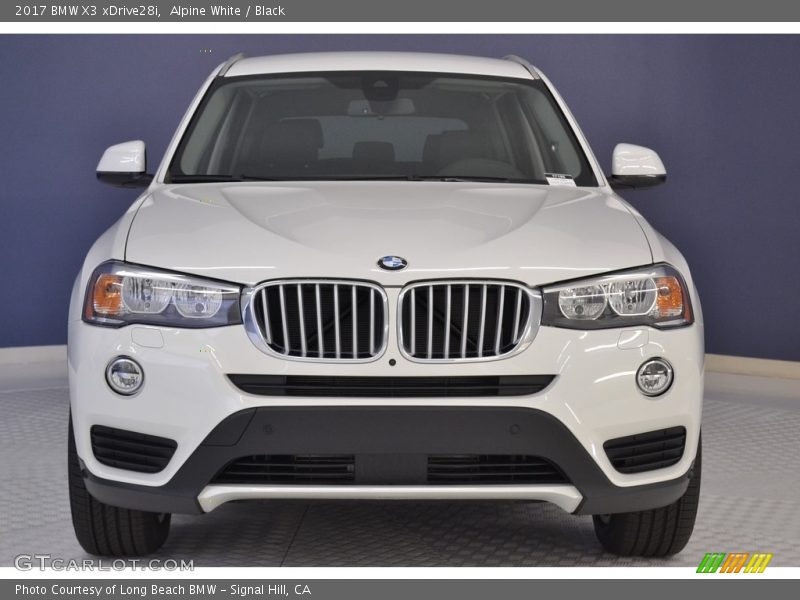 Alpine White / Black 2017 BMW X3 xDrive28i