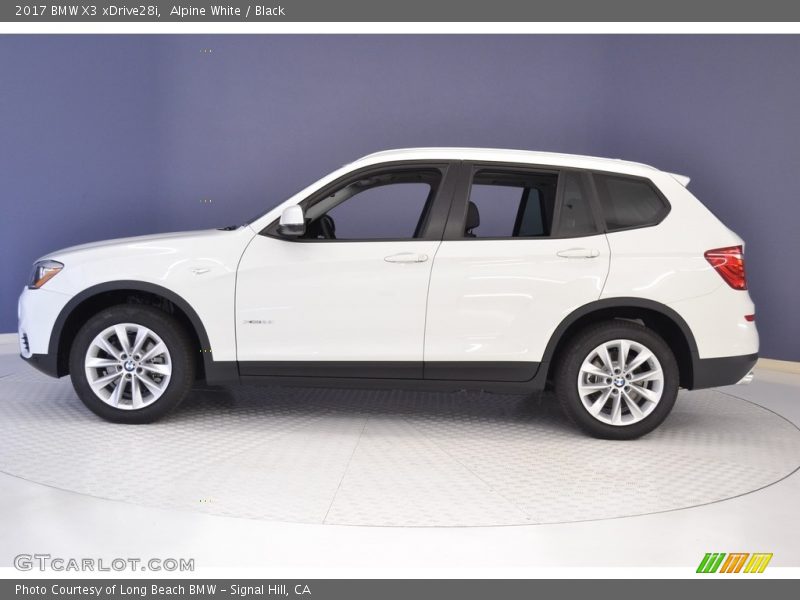 Alpine White / Black 2017 BMW X3 xDrive28i