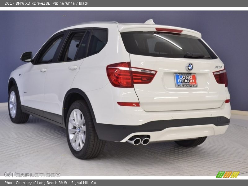Alpine White / Black 2017 BMW X3 xDrive28i