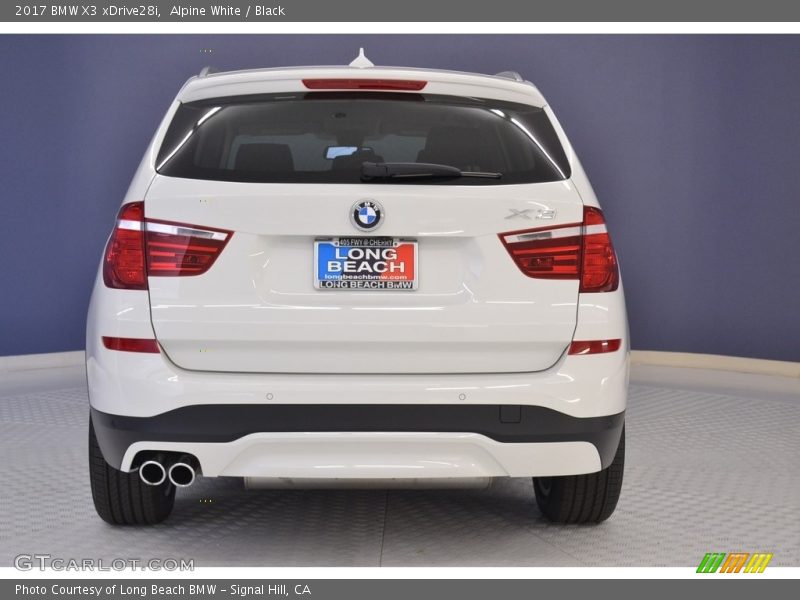 Alpine White / Black 2017 BMW X3 xDrive28i