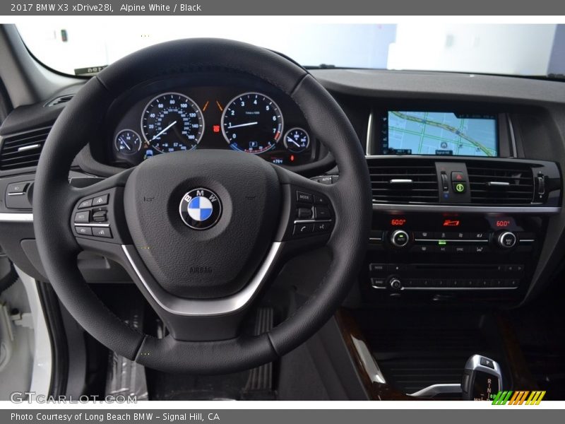 Alpine White / Black 2017 BMW X3 xDrive28i