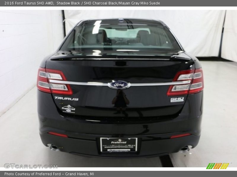 Shadow Black / SHO Charcoal Black/Mayan Gray Miko Suede 2016 Ford Taurus SHO AWD