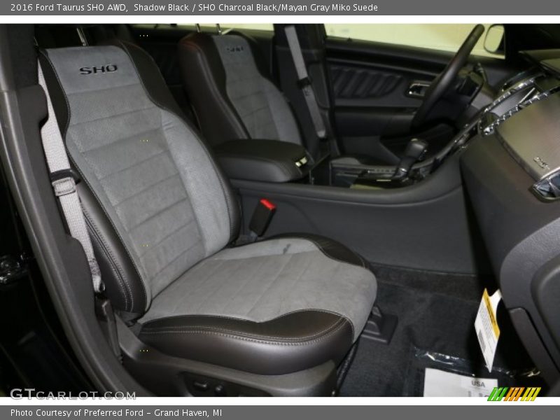 Shadow Black / SHO Charcoal Black/Mayan Gray Miko Suede 2016 Ford Taurus SHO AWD