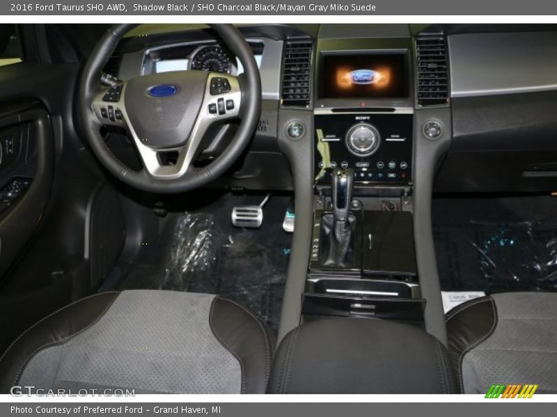 Shadow Black / SHO Charcoal Black/Mayan Gray Miko Suede 2016 Ford Taurus SHO AWD