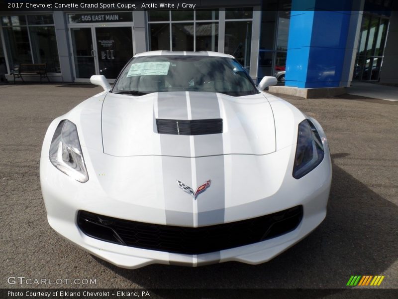 Arctic White / Gray 2017 Chevrolet Corvette Grand Sport Coupe