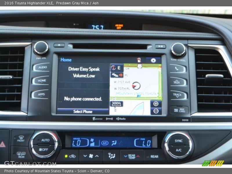 Predawn Gray Mica / Ash 2016 Toyota Highlander XLE