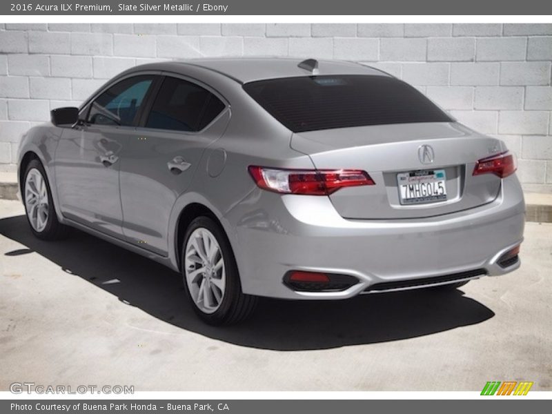 Slate Silver Metallic / Ebony 2016 Acura ILX Premium