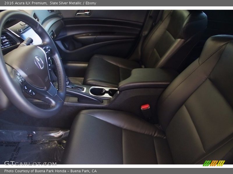 Slate Silver Metallic / Ebony 2016 Acura ILX Premium