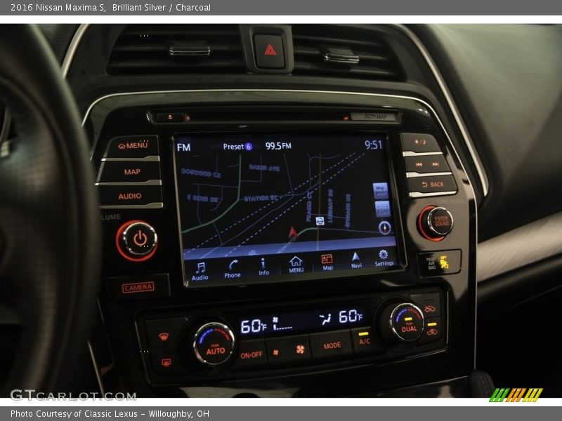 Brilliant Silver / Charcoal 2016 Nissan Maxima S