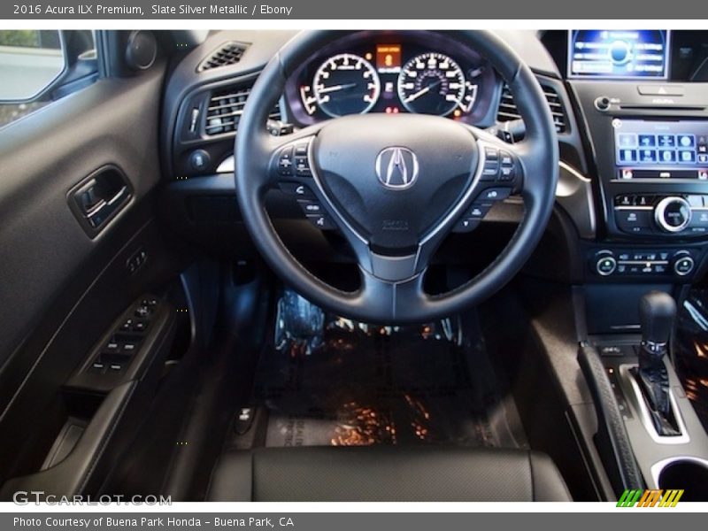 Slate Silver Metallic / Ebony 2016 Acura ILX Premium