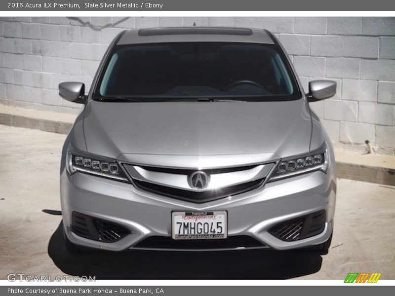 Slate Silver Metallic / Ebony 2016 Acura ILX Premium