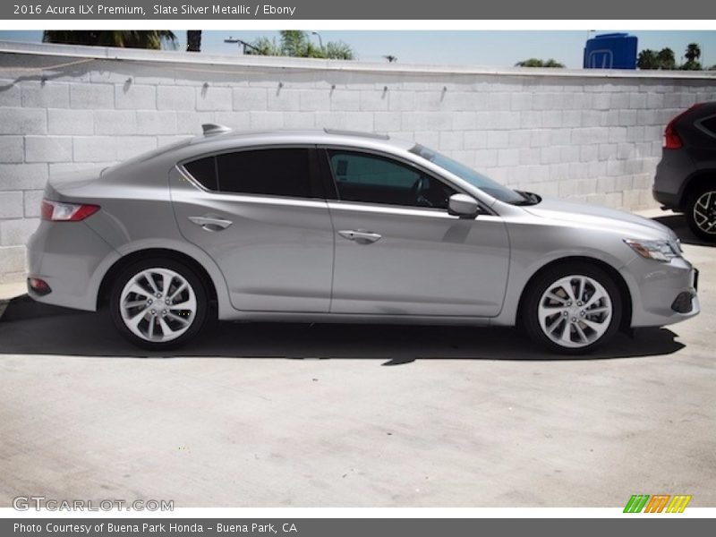 Slate Silver Metallic / Ebony 2016 Acura ILX Premium