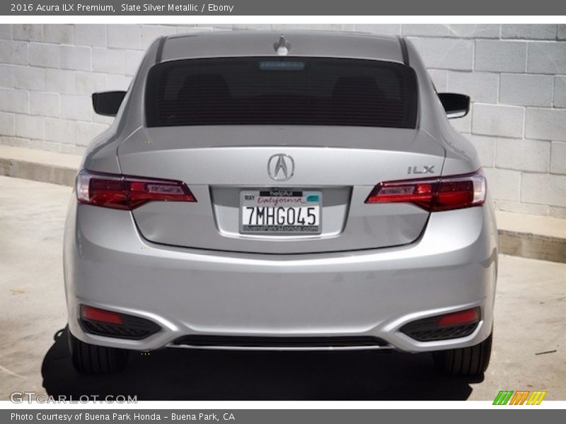 Slate Silver Metallic / Ebony 2016 Acura ILX Premium