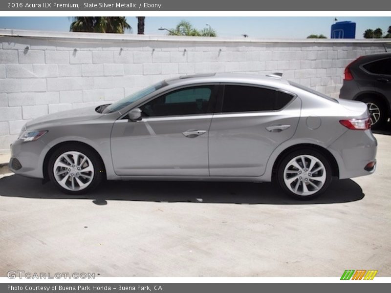 Slate Silver Metallic / Ebony 2016 Acura ILX Premium