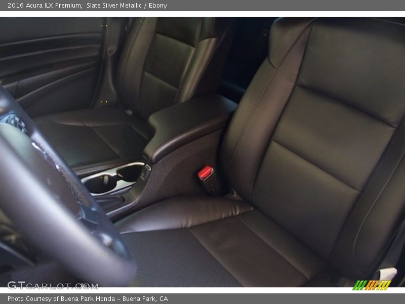 Slate Silver Metallic / Ebony 2016 Acura ILX Premium