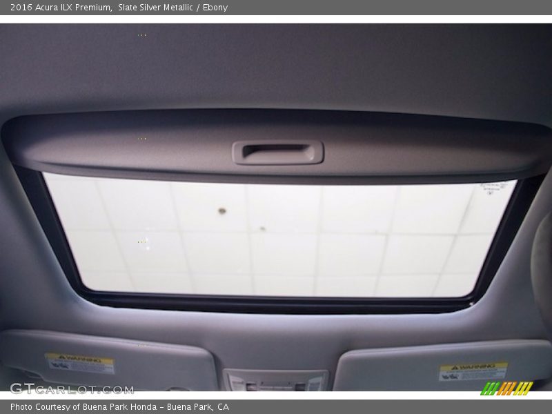 Slate Silver Metallic / Ebony 2016 Acura ILX Premium