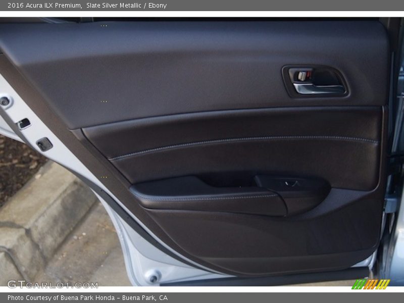Slate Silver Metallic / Ebony 2016 Acura ILX Premium