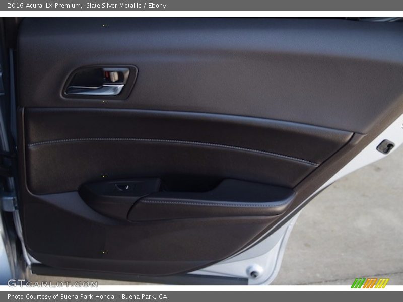 Slate Silver Metallic / Ebony 2016 Acura ILX Premium