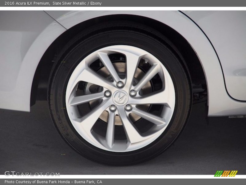 Slate Silver Metallic / Ebony 2016 Acura ILX Premium